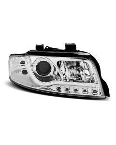 Фарове  TUBE LIGHT DRL хром за AUDI A4 10.00-10.04