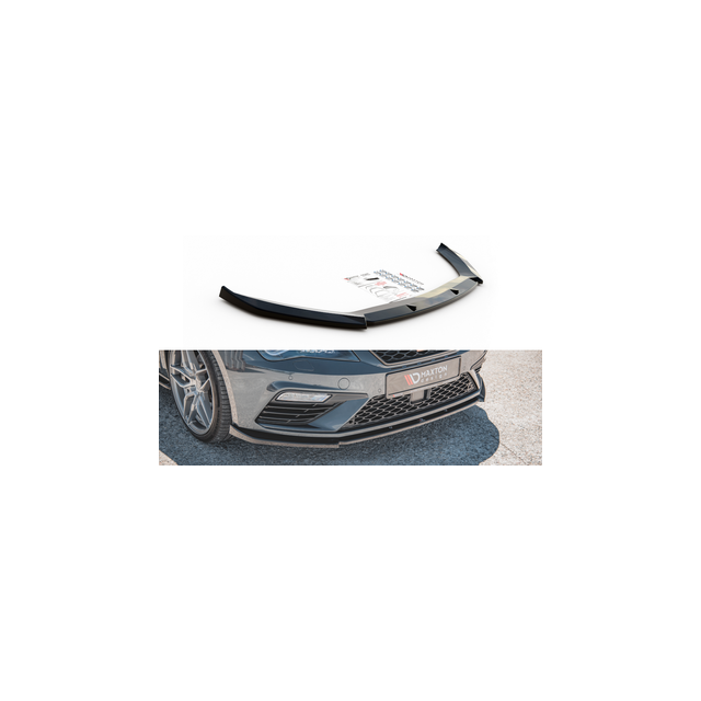 купи Добавка за предна броня/лип спойлер V.6 Seat Leon Cupra / Fr Mk3 FL - Maxton Design