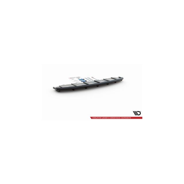 Централна Добавка за задна броня Audi A6 C7 S-Line Avant Exash 2x1 (с вертикални пръти) - Maxton Design