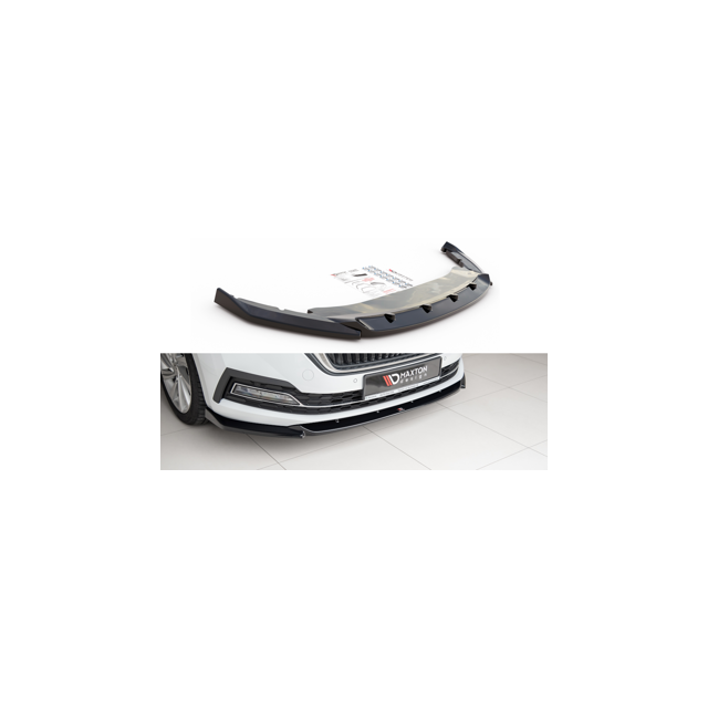 купи Добавка за предна броня/лип спойлер V.1 Skoda Octavia Mk4 - Maxton Design