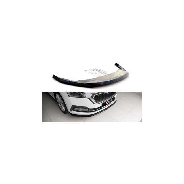 купи Добавка за предна броня/лип спойлер V.2 Skoda Octavia Mk4 - Maxton Design