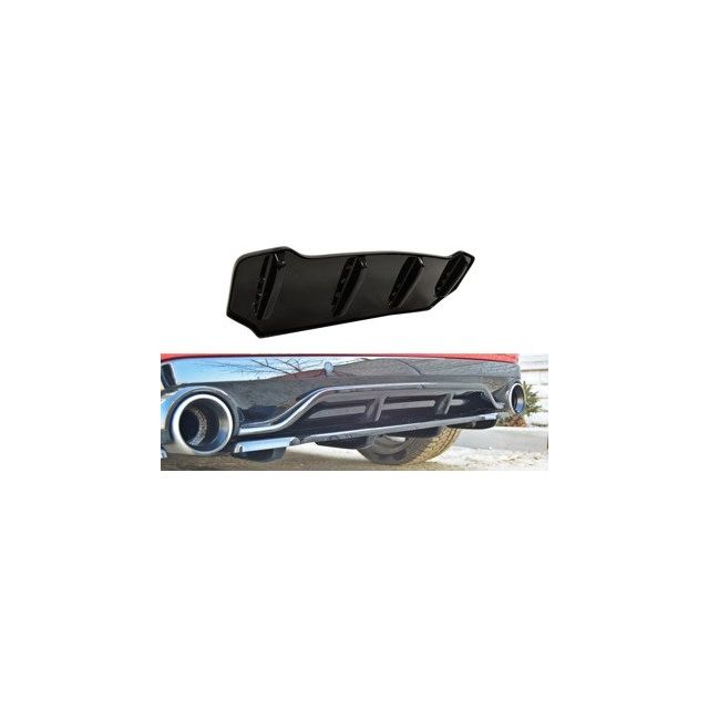 купи Централна Добавка за задна броня Peugeot 308 II GTI (с вертикални пръти) - Maxton Design