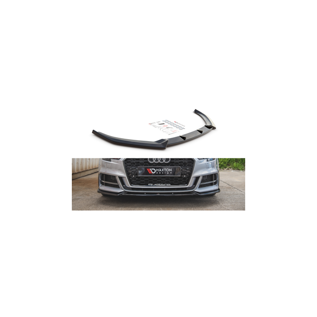 купи Добавка за предна броня/лип спойлер V.3 Audi S3 / A3 S-Line 8V FL седан - Maxton Design