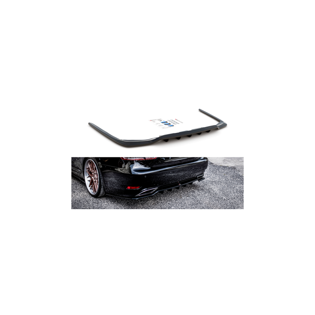 Централна Добавка за задна броня (с вертикални пръти) Leuxs LS Mk4 Фаслиф - Maxton Design