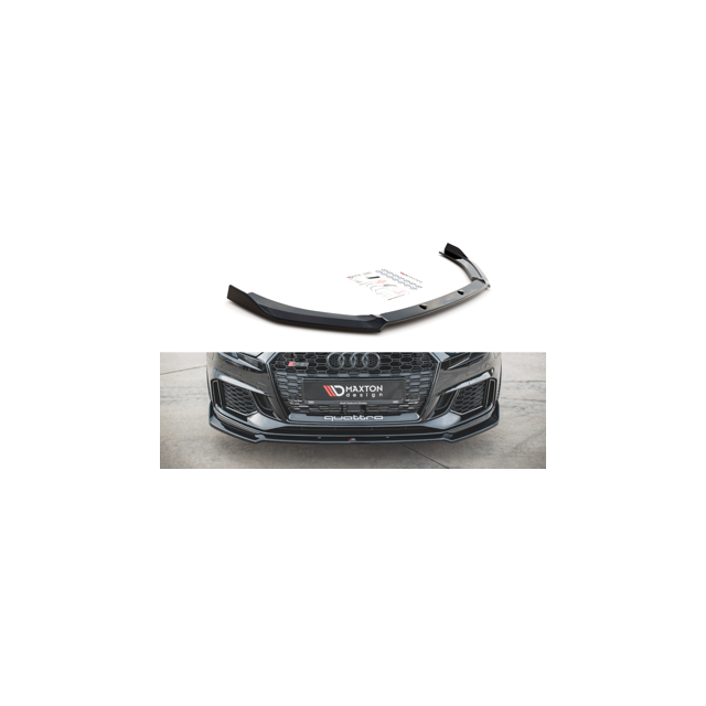 Добавка за предна броня/лип спойлер V.3 Audi RS3 8V FL Sportback - Maxton Design