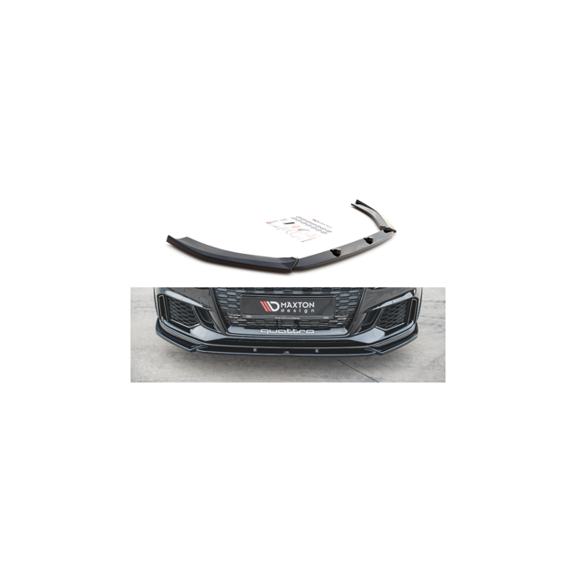 Добавка за предна броня/лип спойлер V.4 Audi RS3 8V FL Sportback - Maxton Design