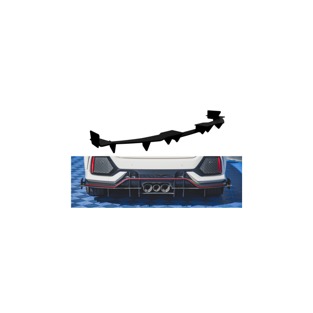 Дифузьор Honda Civic X тип R - Maxton Design