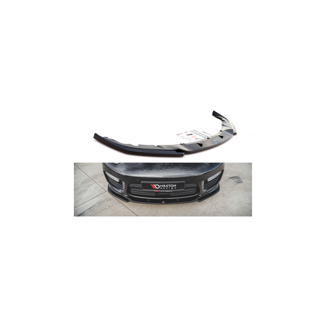 Добавка за предна броня/лип спойлер V.2 Porsche Panamera Turbo 970 Facelift - Maxton Design