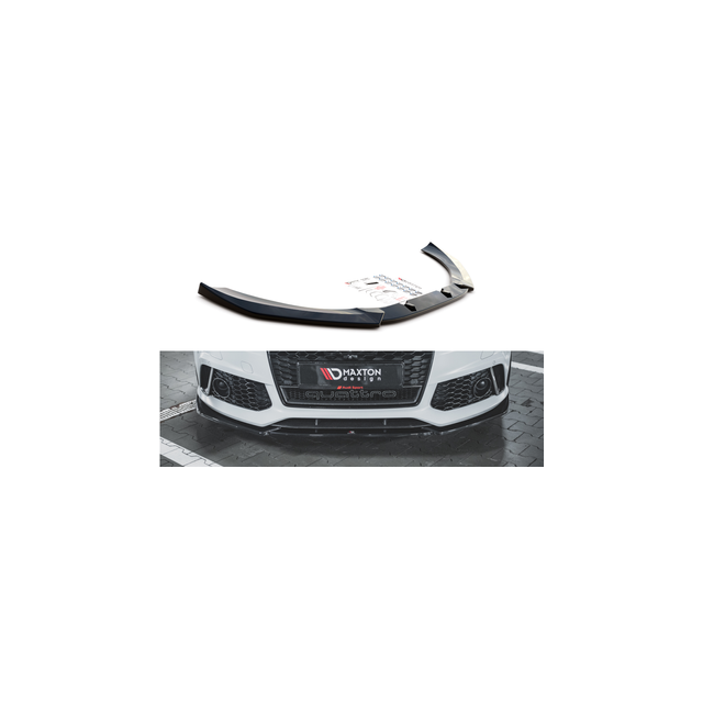 Добавка за предна броня/лип спойлер V.4 Audi RS6 C7 - Maxton Design