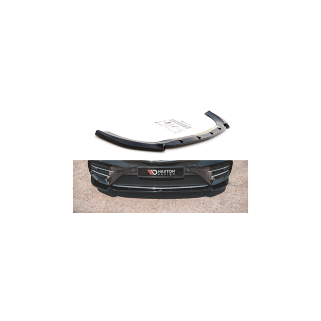 Добавка за предна броня/лип спойлер V.3 Mercedes-Benz V-Class AMG-Line W447 Facelift - Maxton Design