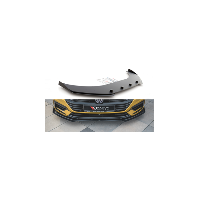Състезание за издръжливост на Добавка за предна броня/лип спойлер + Добавки Volkswagen Arteon R-Line - Maxton Design