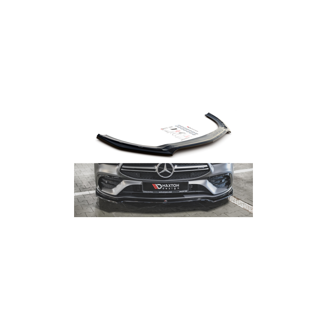 Добавка за предна броня/лип спойлер V.1 Mercedes-AMG CLA 35 Aero C118 - Maxton Design