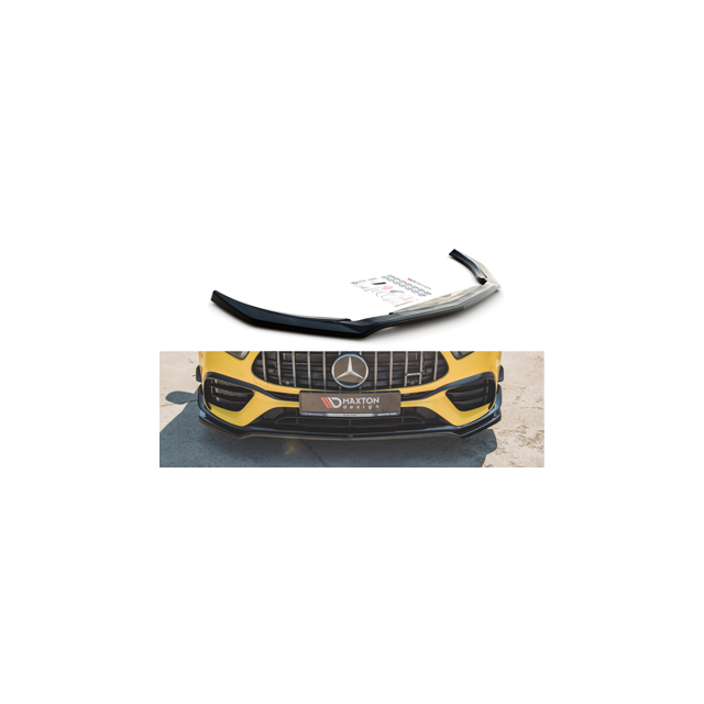 Добавка за предна броня/лип спойлер V.1 Mercedes-AMG A 45 S Aero Pack W177 - Maxton Design