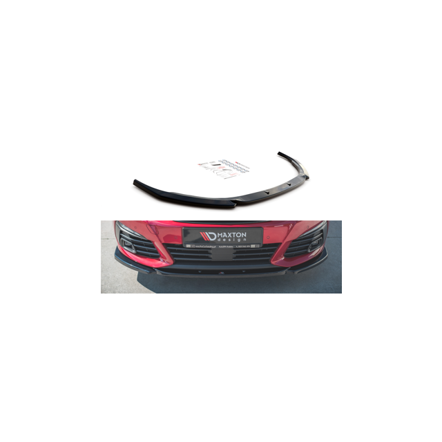 Добавка за предна броня/лип спойлер  V.2 Peugeot 308 GT Mk2 Фейслифт - Maxton Design