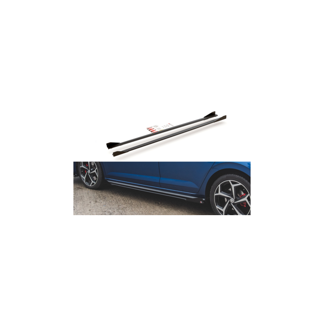 Прагове за издръжливост на състезания + Добавки Volkswagen Polo GTI Mk6 - Maxton Design