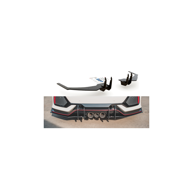 Дифузьор V.2 Honda Civic X тип R - Maxton Design