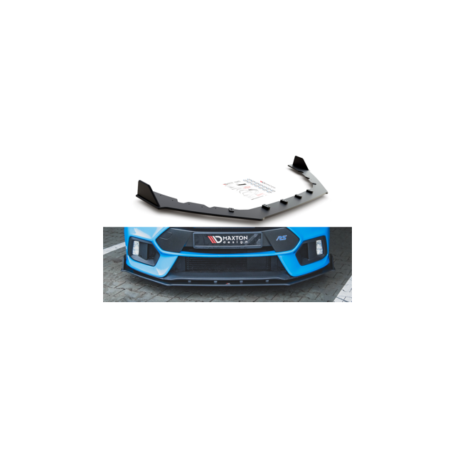 Добавка за предна броня/лип спойлер V.2 Ford Focus RS Mk3 - Maxton Design