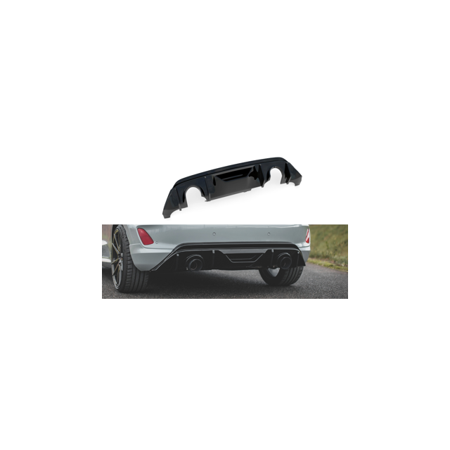 Дифузьор + Miltek Sport Shesur Ford Fiesta Mk8 - Maxton Design