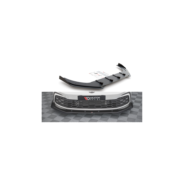 Добавка за предна броня/лип спойлер + Добавки Volkswagen Golf 8 GTI - Maxton Design