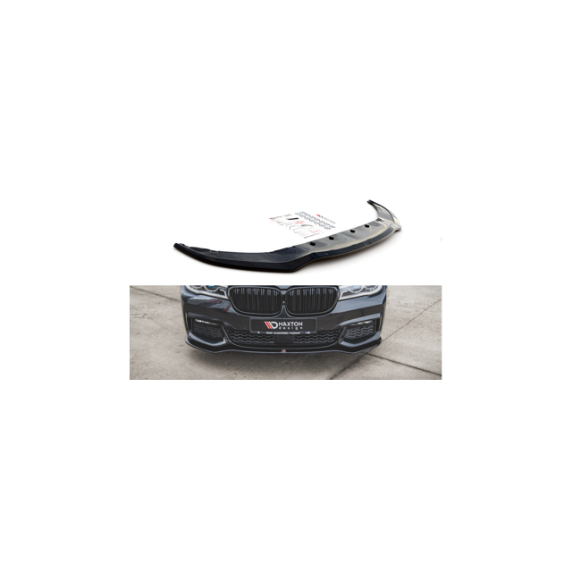 Добавка за предна броня/лип спойлер V.1 за BMW 7 M-Pack G11 - Maxton Design