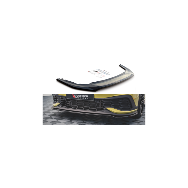 Добавка за предна броня/лип спойлер  V.3 Volkswagen Golf 8 GTI Clubsport - Maxton Design