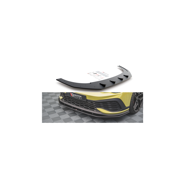 Добавка за предна броня/лип спойлер Volkswagen Golf 8 GTI Clubsport - Maxton Design