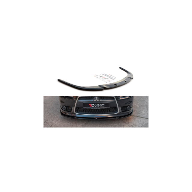 Добавка за предна броня/лип спойлерMitsubishi Lancer Sportback Mk8 - Maxton Design