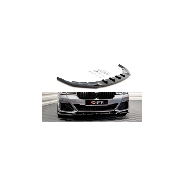 Добавка за предна броня/лип спойлер V.2 BMW 5 G30 Facelift M-Pack - Maxton Design