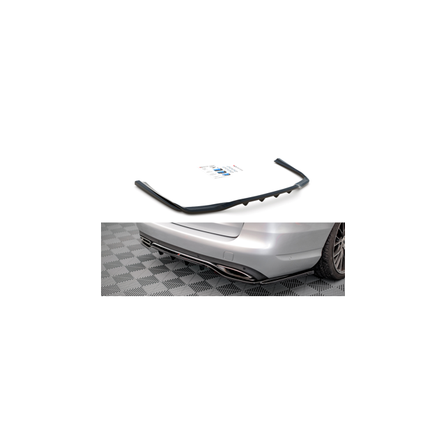 Централна Добавка за задна броня (с вертикални пръти) Mercedes-Benz C W205 - Maxton Design