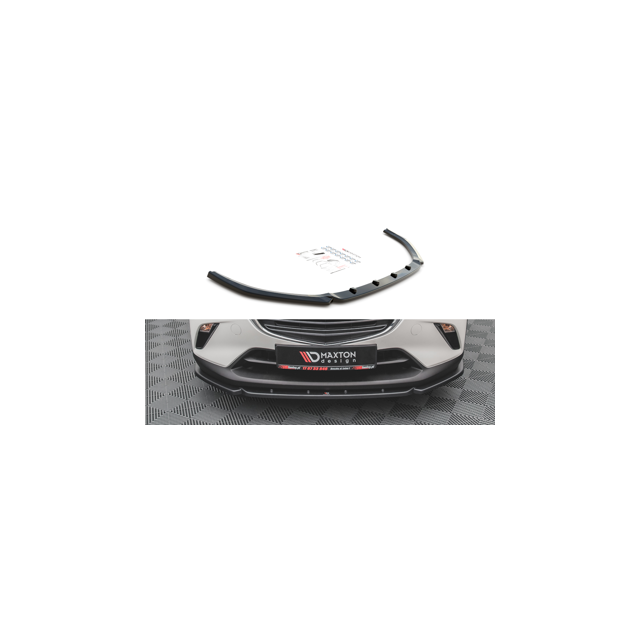 Добавка за предна броня/лип спойлер V.2 Mazda CX-3 - Maxton Design