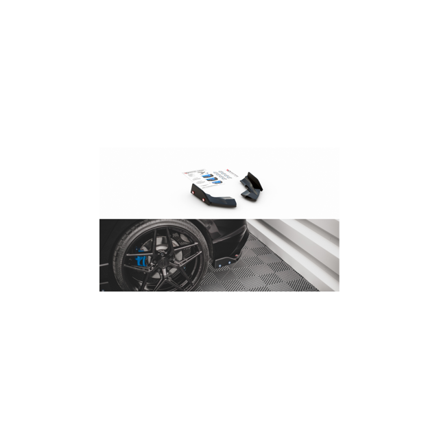 Добавки за задна броня v.2 + Добавки Volkswagen Golf R Mk8 - Maxton Design