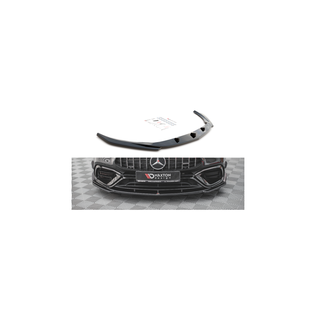 Добавка за предна броня/лип спойлер  V.3 Mercedes-AMG CLA 45 Aero C118 - Maxton Design
