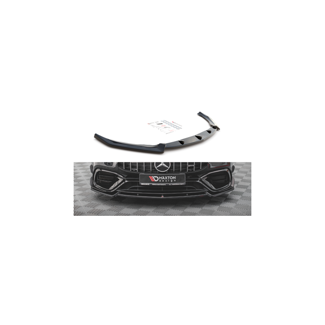 Добавка за предна броня/лип спойлер  V.2 Mercedes-AMG CLA 45 Aero C118 - Maxton Design