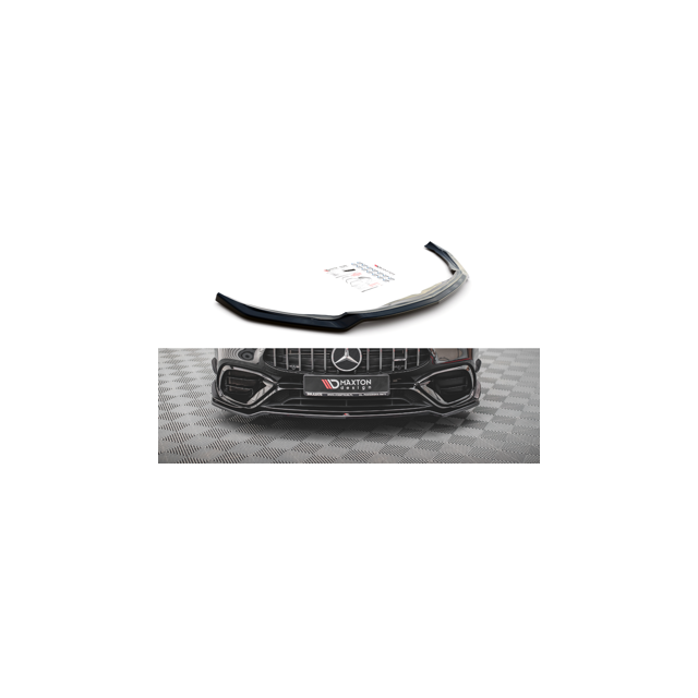 Добавка за предна броня/лип спойлер  V.1 Mercedes-AMG CLA 45 Aero C118 - Maxton Design