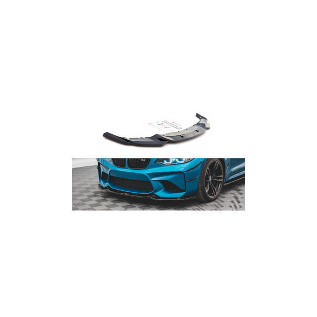 Добавка за предна броня/лип спойлер V.3 BMW M2 F87 - Maxton Design