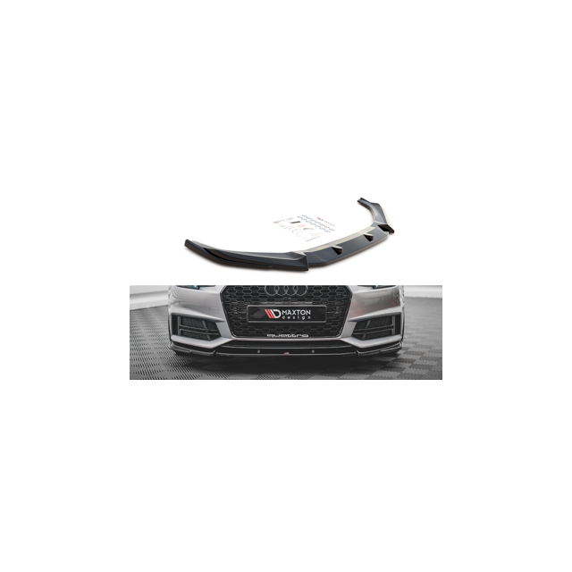 купи Добавка за предна броня/лип спойлер V.3 Audi S4 / A4 S-Line B9 - Maxton Design