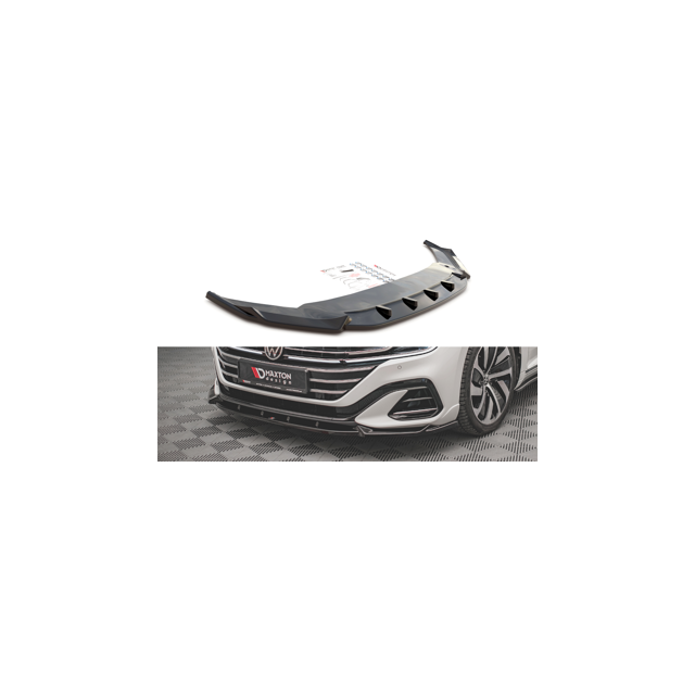 купи Добавка за предна броня/лип спойлер V.1 Volkswagen Arteon R-Line Facelift - Maxton Design