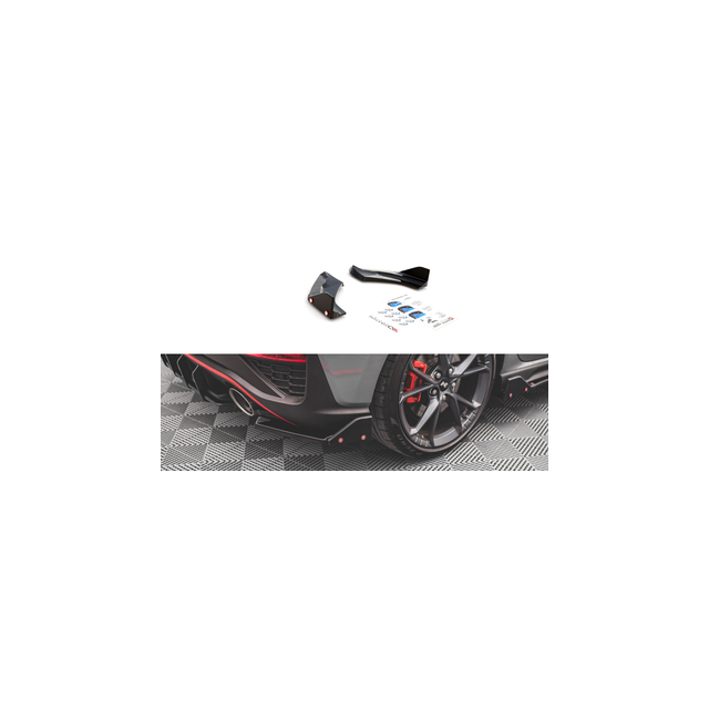Добавки за задна броня V.1 + Добавки Hyundai I30 N Hatchback Mk3 Facelift - Maxton Design