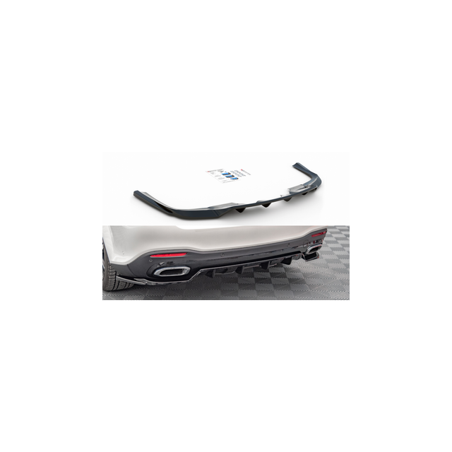 Централна Добавка за задна броня (с вертикални пръти) Mercedes-Benz GLS AMG-Line X167 - Maxton Design