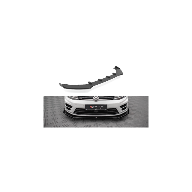 купи Добавка за предна броня/лип спойлер v.1 + Добавки Volkswagen Golf R Mk7 - Maxton Design