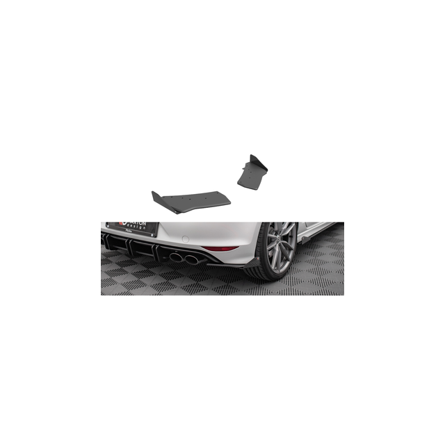 Добавки за задна броня Street Pro + Добавки Volkswagen Golf R Mk7 - Maxton Design