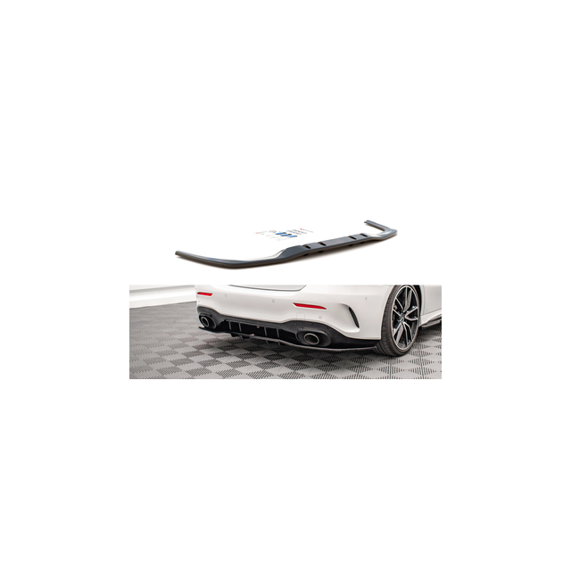 Централна Добавка за задна броня (с вертикални пръти) V.1 Mercedes A 35 AMG седан V177 - Maxton Design