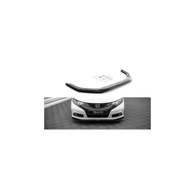 Добавка за предна броня/лип спойлер  V.1 Honda Civic Mk9 - Maxton Design