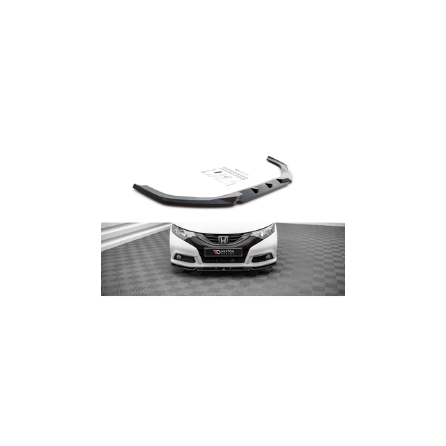 Добавка за предна броня/лип спойлер  V.2 Honda Civic Mk9 - Maxton Design