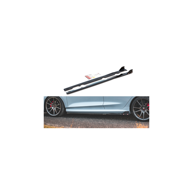 Добавки за прагове v.2 + Добавки Ford fiesta st / st-line - Maxton Design