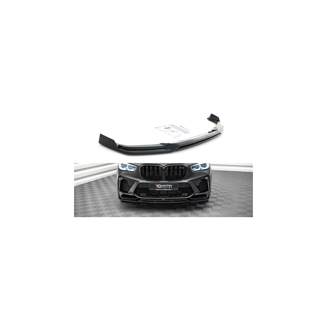 Добавка за предна броня/лип спойлер  V.3 BMW X5M F95 - Maxton Design