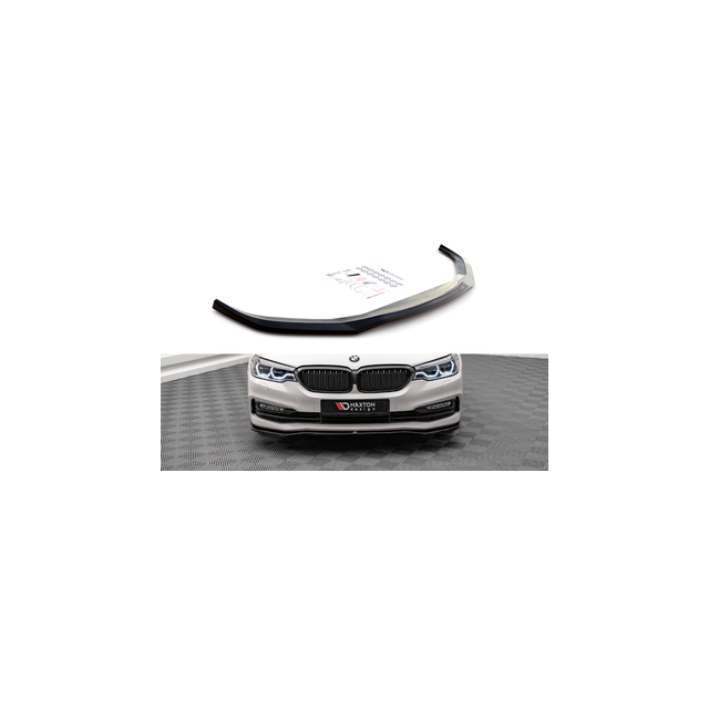 Добавка за предна броня/лип спойлер  V.1 BMW 5 G30 - Maxton Design