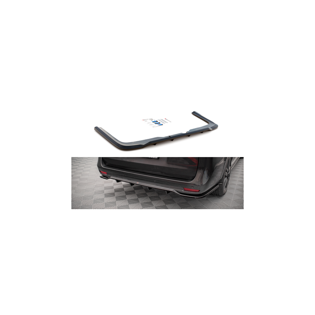 Централна Добавка за задна броня (с вертикални пръти) Mercedes-Benz V-Class AMG-Line W447 Facelift - Maxton Design