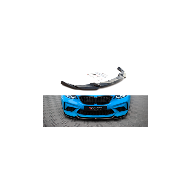 Добавка за предна броня/лип спойлер  V.1 BMW M2 Конкурс F87 - Maxton Design