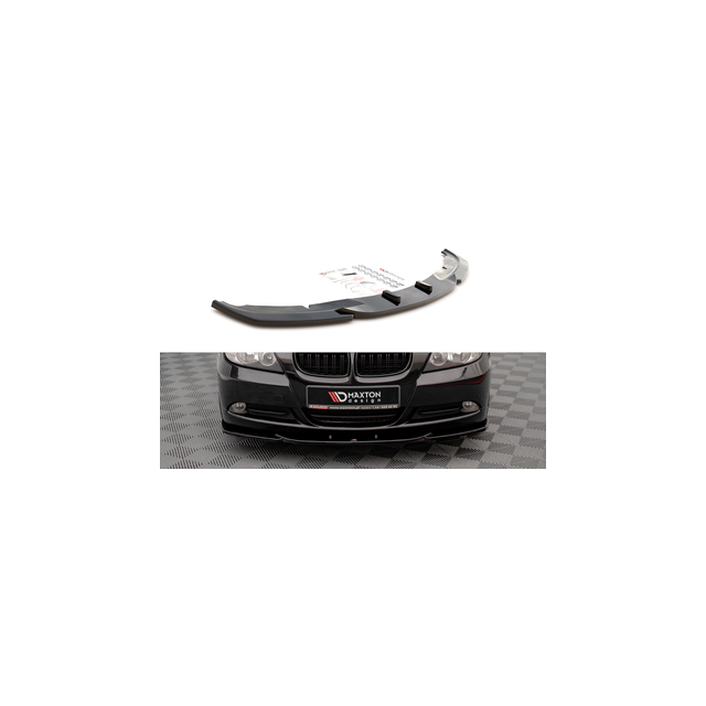 Добавка за предна броня/лип спойлер  V.2 BMW 3 E90 - Maxton Design
